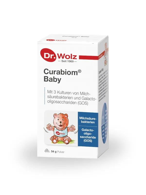 Izdelek Curabiom® Baby Dr. Wolz, prehransko dopolnilo – prašek (54 g) Slika