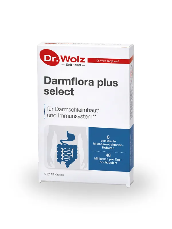 Izdelek Darmflora plus select Dr. Wolz, prehransko dopolnilo Slika