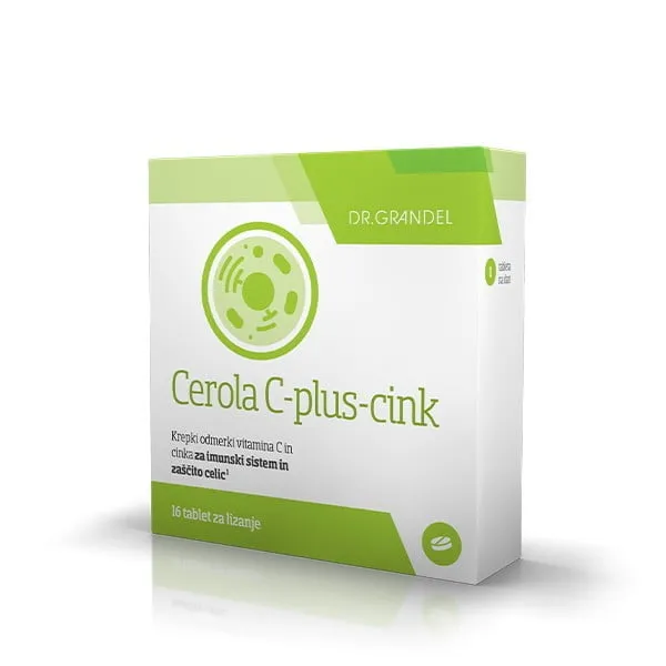 Izdelek Cerola C-plus-cink, prehransko dopolnilo Slika